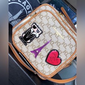 #SOLD Karl Lagerfeld Paris Signature Patches Crossbody Bag